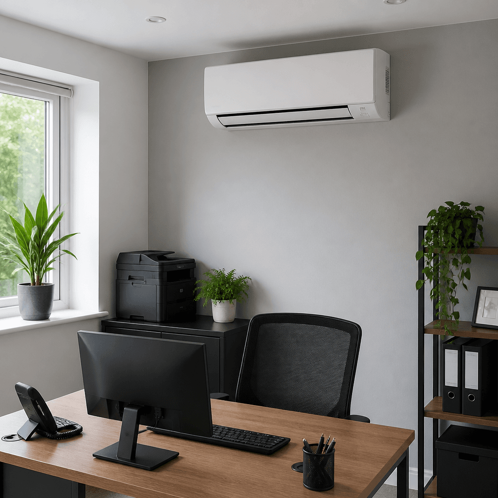 Finished office air conditioning install